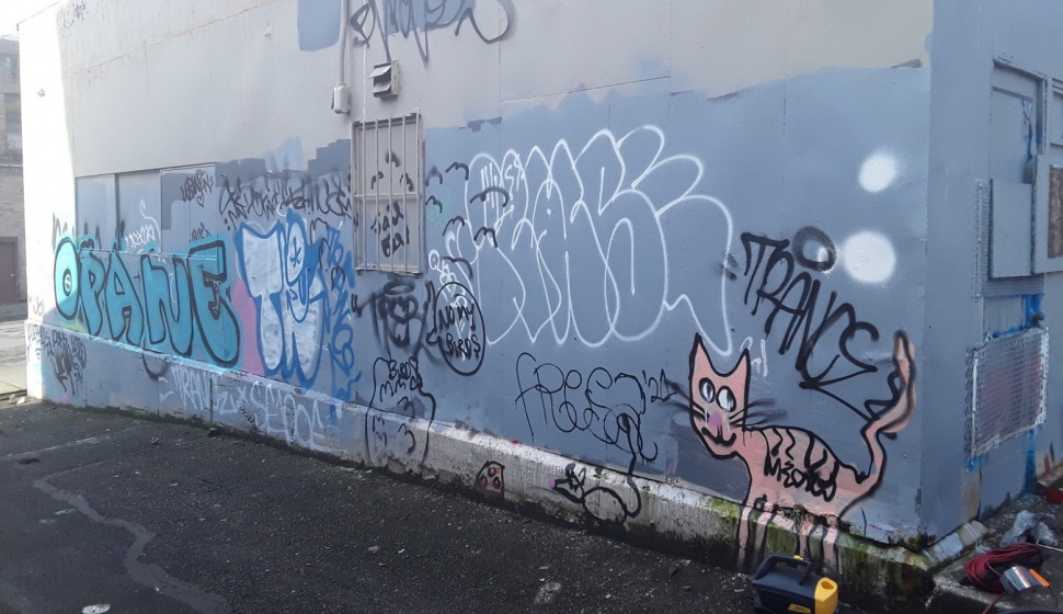 graffiti removal before